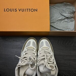 Louis Vuitton Cream and White Sneakers